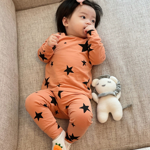 Ensemble de pyjamas décontractés pour enfants en gros – Vêtements de nuit à manches longues pour bébés filles et garçons - Product Image 4