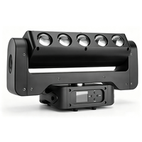 AOPU 500*0.2W Projecteur Stroboscopique LED et Projecteurs à Faisceau LED RGBW 5 Yeux 4-en-1, Lyre Mobile à Faisceaux pour DJ, Éclairage de Scène pour Discothèque et Bar