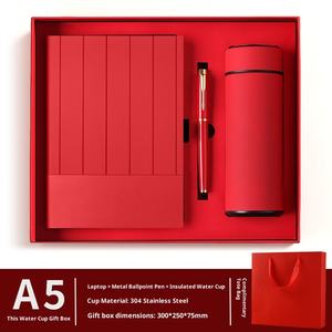 홍보용 비즈니스 고급 사무용 A5 PU 가죽 노트북 펜 선물 상자 맞춤형 로고 및 UV 인쇄 백투스쿨용 - Product Image 3
