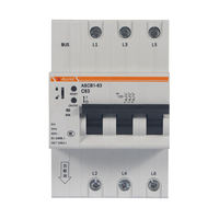Disjoncteur intelligent de distribution basse tension ASCB1-63 1P/2P/3P/4P avec télécommande, mesure d'énergie et protection contre les courts-circuits
