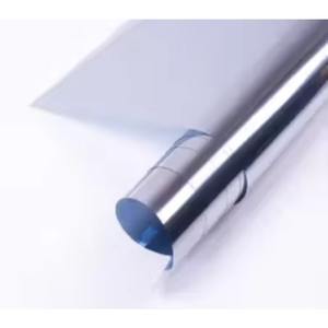 Película de Vidrio Unidireccional Reflectante Plateada de Buena Calidad, Material PET, Protección UV, Aislamiento Térmico Solar, Protección de Privacidad - Product Image 2