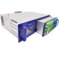 Modul EDFA WDM Fullwell Harga Terjangkau dengan Combiner untuk Jaringan XGS PON GPON & CATV FTTH FTTB 64 Port EDFA 16 DBM