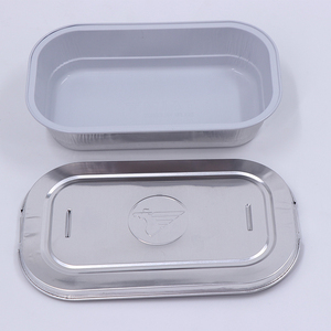 Récipients alimentaires jetables <span class=keywords><strong>en</strong></span> aluminium pour la cuisson <span class=keywords><strong>au</strong></span> <span class=keywords><strong>four</strong></span> à plateau de repas <span class=keywords><strong>en</strong></span> aluminium pour la compagnie aérienne Casserole <span class=keywords><strong>en</strong></span> aluminium avec couvercle - Product Image 4