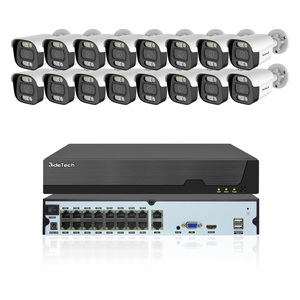 Jidetech 8MP PoE ngoài trời IP CCTV <span class=keywords><strong>Camera</strong></span> an ninh Hệ thống 8 KÊNH NVR với tầm nhìn ban đêm CMOS cảm biến cho sử dụng trong nhà không thấm nước - Product Image 1