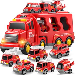 EPT Friction Power <b>Vehicle</b> 5-in-1 Friction Die Cast Car Model <b>Construction</b> Truck <b>Toys</b> Carrier Truck <b>Toys</b> - Product Image 2