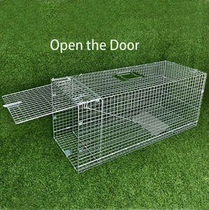 Piège à animaux vivants Piège à chats humain Piège à animaux pliable avec poignée pour chiens errants, armadillos, ratons laveurs, marmottes, renards - Product Image 2