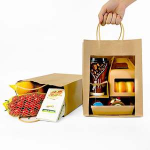 Venta Directa de Fábrica, Bolsa de Papel Kraft, Tipo de Papel Reciclado para Compras, Logotipo Personalizado con Asa - Product Image 2