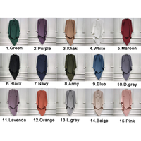 3 Foulard musulman Khimar bon marché pour femmes Hijab Islam Borka Khimar Chador Niqab Burqa Overhead Tie Back Instant Hijab Jilbab Nida Khimar