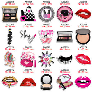 Mode lèvres et maquillage résine planaire imprimé secoue Flatback 50 pcs/lot pour bricolage arc artisanat fournitures décorations de téléphone - Product Image 5