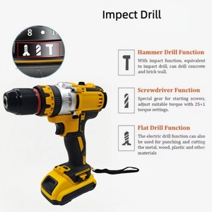 Juego de Taladro de Impacto con Batería de Litio de 21 V, Taladro Eléctrico Inalámbrico Industrial de Alta Calidad, Destornillador Eléctrico con Batería de Iones de Litio - Product Image 4