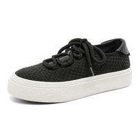 Chaussures en toile tissée à carreaux tendance 2026 pour hommes, respirantes, semelle épaisse, chaussures de skate décontractées antidérapantes, plateforme