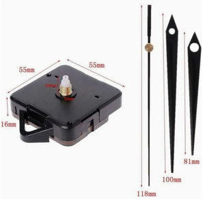 Mécanismes d'horloges murales à quartz <span class=keywords><strong>Sangtai</strong></span> 16, 18, 22, 24 mm, mouvements à axe long, style design moderne, vente en gros pour le Royaume-Uni - Product Image 2