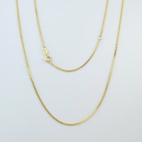 Cadena de Oro Sólido 18K AU750, Diseño Trigo, Múltiples Anchos, Ligera, Ajustable, Trenzada, Tipo Spiga, Base para Colgante, Joyería al por Mayor