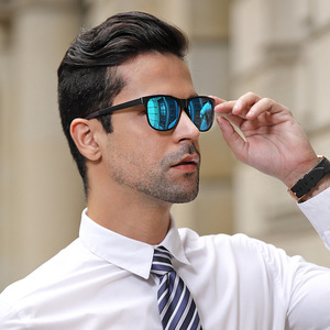 Lunettes de soleil pour hommes à monture fine C2, verres TAC noir mat, UV400, anti-reflets, polarisées, pour la conduite, les sports de plein air, le cyclisme - Product Image 5