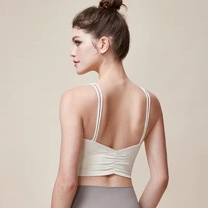 สตรียิม Bra ความแข็งแรงสูงเสื้อกั๊กรองเท้าวิ่งออกกําลังกายกลางแจ้งการฝึกอบรมเครื่องแต่งกายออกกําลังกาย - Product Image 4