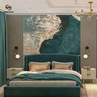 Feuille de PVC UV de luxe avec design marbré 3D pour la décoration murale de villas haut de gamme
