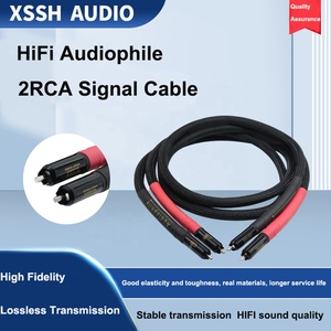 Câble Audio hi-fi RCA de 2m de long YIVO XSSH Audio <span class=keywords><strong>DIY</strong></span> OEM 8mm Dia. Amplificateur de boîtier PCOCC en PVC, cordon de Signal de haute qualité - Product Image 2