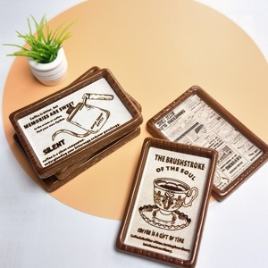 ของตกแต่งบ้านตุ๊กตาจิ๋ว 3 มิติ ลายถ้วยกาแฟและจาน 100 ชิ้น/ล็อต สำหรับงาน DIY ตกแต่งวันหยุด - Product Image 1