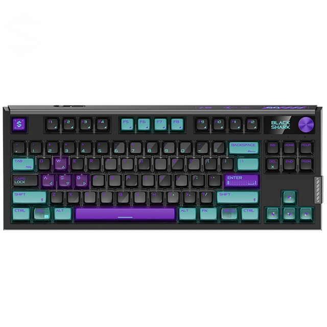 Black shark Magnetic Switch Mechanical Keyboard Tri Mode 0.1RT Inductance Switch Custom Gaming Keyboard RGB 84 Keys PC Gift