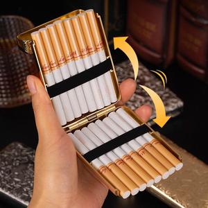 Mới Xách Tay Vàng Khắc Thomas Shelby Sang Trọng Cổ Điển Kim Loại Cổ Điển Thuốc Lá Trường Hợp Ba Mở Vỏ Sò Thuốc Lá Trường Hợp - Product Image 6