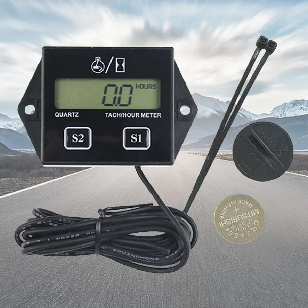 Tacómetro Digital Para Motor - Mide RPM Y Horas De Uso, Ideal Para Coches, Motos Y Motores De Competición