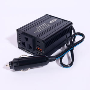 कार इन्वर्टर यूएसबी वोल्टेज ट्रांसफार्मर पोर्टेबल 12v24v से 220v रूपांतरण यूएसबी एसी 150w पावर चार्जर - Product Image 1