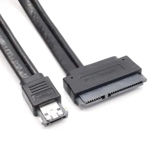 Câble ESATA 12V 5V Combo 22 broches SATA 2,5 pouces Adaptateur de <span class=keywords><strong>disque</strong></span> <span class=keywords><strong>dur</strong></span> Câble d'alimentation ESATA Câble HDD extensible Câble pour ordinateur PC - Product Image 6