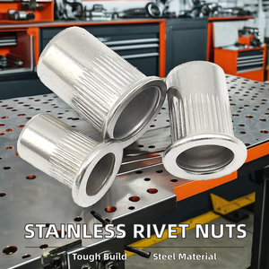 50-100 Stück Edelstahl-Riftenkerne M3 M4 M5 M6 M8 M10 M12 geknitterte SS304 Hülse Einsatz gewindete abgeschrägter Rivet-Nuss - Product Image 3