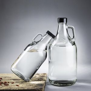 Bouteilles de <span class=keywords><strong>vin</strong></span> <span class=keywords><strong>blanc</strong></span> en verre transparent de grande capacité, vides, de qualité alimentaire, scellées, pour <span class=keywords><strong>vin</strong></span> de fruits et spiritueux – Vente en gros usine - Product Image 2