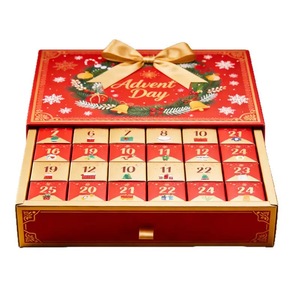 <span class=keywords><strong>Calendario</strong></span> de Adviento con Cajas Sorpresa para la Cuenta Regresiva de Navidad, con Cajones, de Cartón Rígido, para Regalos Navideños - Product Image 1