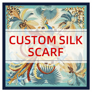 Foulard in Seta 100% Personalizzato, Sciarpa Quadrata in Seta Stampata, Prezzo di Fabbrica, Lussuoso Foulard in Raso per Donne - Product Image 1