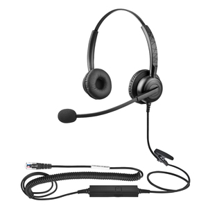 Casques téléphoniques légers à double oreille avec prise RJ9 et micro <span class=keywords><strong>pour</strong></span> <span class=keywords><strong>téléphone</strong></span> <span class=keywords><strong>fixe</strong></span> - Product Image 6