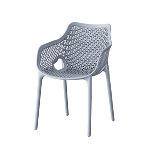 Nordic Heavy Duty Comfortable Durable Colored Restaurant Cafe <strong>Stackable</strong> Pure PP Plastic <strong>Dining</strong> <strong>Chairs</strong> With Armrest - Product Image 2