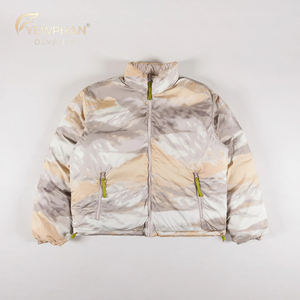 Ventes en gros de doudounes réversibles de luxe pour hommes, fabricant de vestes matelassées imprimées - Product Image 1