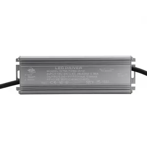 Driver de led triac regulável ip67, à prova d' água, 12w, 20w, 30w, 40w, 60w, 80w, 100w, tensão constante, fonte de alimentação