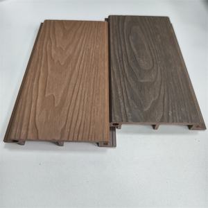 Panneaux <span class=keywords><strong>de</strong></span> bardage <span class=keywords><strong>de</strong></span> façade en bois WPC en relief 3D, panneaux muraux extérieurs, panneaux modernes classiques, longue durée <span class=keywords><strong>de</strong></span> vie, imperméables - Product Image 6