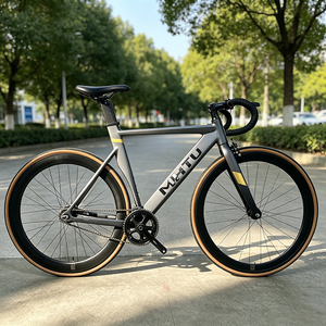 Bicicleta Fixie 7P 700C con Cuadro de Aleación de Aluminio, Piñón Fijo, Manillar Curvo, Bicicleta de Carretera, Urbana, de Pista, de Carreras - Product Image 4