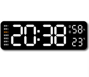 Hot Selling <strong>Multi</strong>-<strong>functional</strong> LED Digital <strong>Clock</strong> 2 Set Alarm Date Temperature Week <strong>Display</strong> USB-Powered Wall <strong>Clocks</strong> - Product Image 3