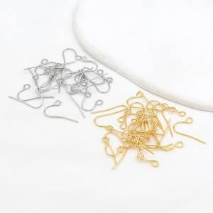 Ganchos para pendientes Figure S, cobre chapado en oro de 18 quilates para la fabricación de pendientes, accesorios de joyería DIY al por mayor - Product Image 4