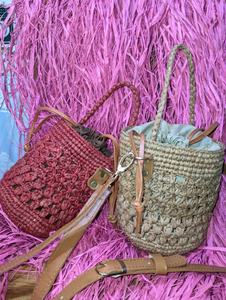 Bolsa de Arroz Rectangular Ecológica con Estilo Urbano Simple, Asas de Rafia para Uso Diario, Natural, al por Mayor - Product Image 5