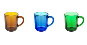 Ucuz sürdürülebilir Amber renk 8oz Royalex cam çay kupa yeşil mavi Amber gri <span class=keywords><strong>Pakistan</strong></span> üst satış Cappuccino kahve fincanı kupalar