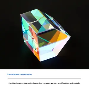 Cor X-cubo <span class=keywords><strong>Prism</strong></span> Beam Splitter Luz <span class=keywords><strong>Cube</strong></span> Ângulo direito Milissegundos-Nível de tolerância Precision K9 Vidro Anti-reflexo Revestimento - Product Image 4