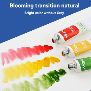 Ensemble de peinture <span class=keywords><strong>aquarelle</strong></span> professionnelle Maries, 12/18/24/36 couleurs à haute transparence, tubes de 9 ml, modèle W-1312 Shanghai - Product Image 3