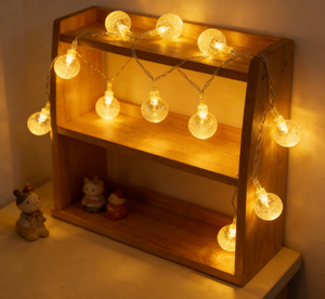 <span class=keywords><strong>Guirlande</strong></span> <span class=keywords><strong>solaire</strong></span> <span class=keywords><strong>multicolore</strong></span> à boules de cristal pour extérieur, à suspendre sur arbre, pelouse, porche, camping, hôtel, cabane, chalet, Nouvel An - Product Image 1
