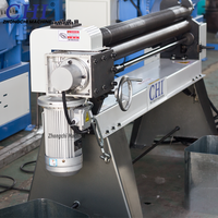 Machine à cintrer les plaques CNC, machine à cintrer à 3 rouleaux, cintreuse de tôles en acier inoxydable, machine pour conduits HVAC, machine automatique pour tôles