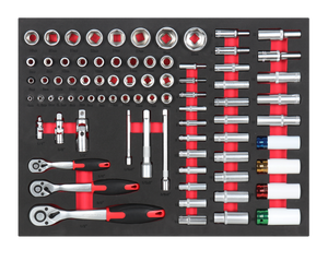 Chuyên Nghiệp Heavy-Duty 7-Ngăn Kéo Cán Kim Loại Công Cụ Tủ 279Pcs Tay Công Cụ Bộ Cho Nhà Để Xe Lưu Trữ Và Tự Động Sửa Chữa - Product Image 3