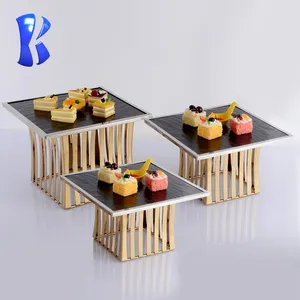 Wedding decorative buffet riser restaurant banquet tables food display buffet stands