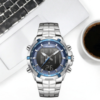 Nouvelle montre sport numérique tendance, grand écran, résistante à l'eau 3BAR, bracelet transparent, multifonctionnelle, pour homme et femme, alarme carrée
