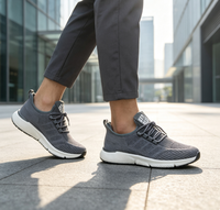 Chaussures de sport respirantes en maille Fly Knit, semelle EVA légère, chaussures de marche décontractées, chaussures de course en maille tendance pour l'extérieur