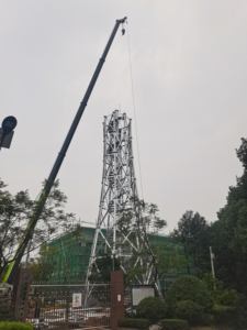 सस्ती कीमत फायर स्टेशन प्रशिक्षण कोण जाली स्टील वॉचटावर अवलोकन टॉवर - Product Image 3